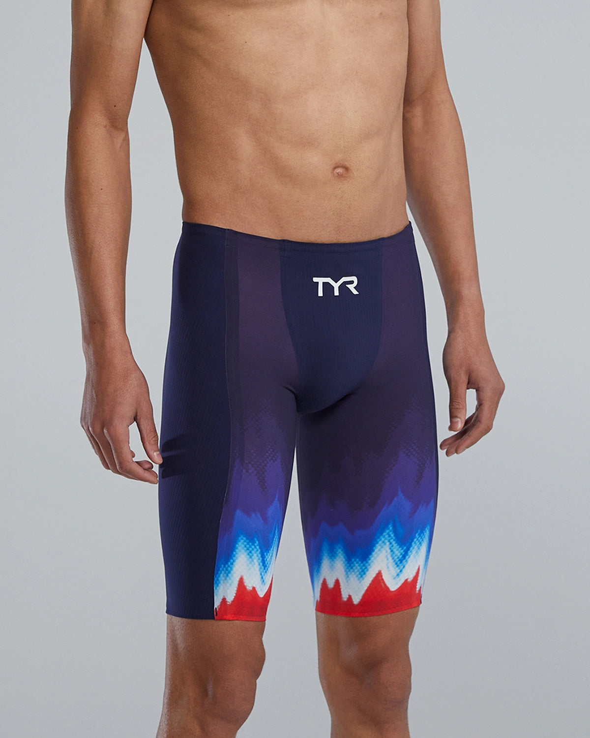 TYR Men's Shockwave High-Waist Jammer Swimsuit - USA